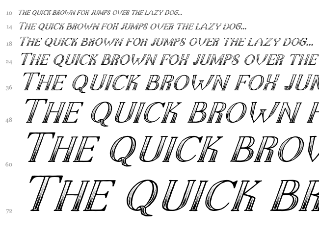 The Dark Titan font waterfall